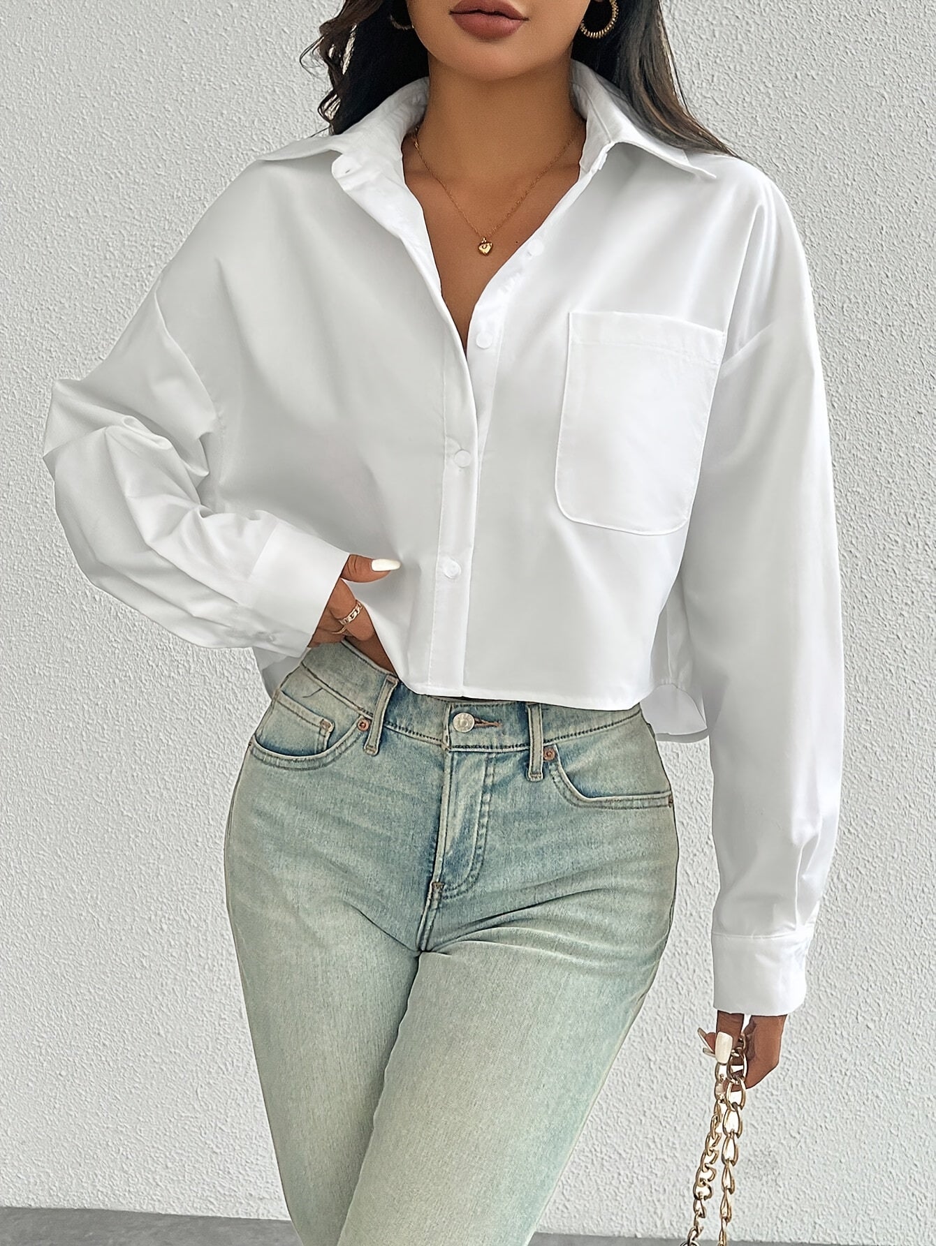 Emma|| witte elegante blouse