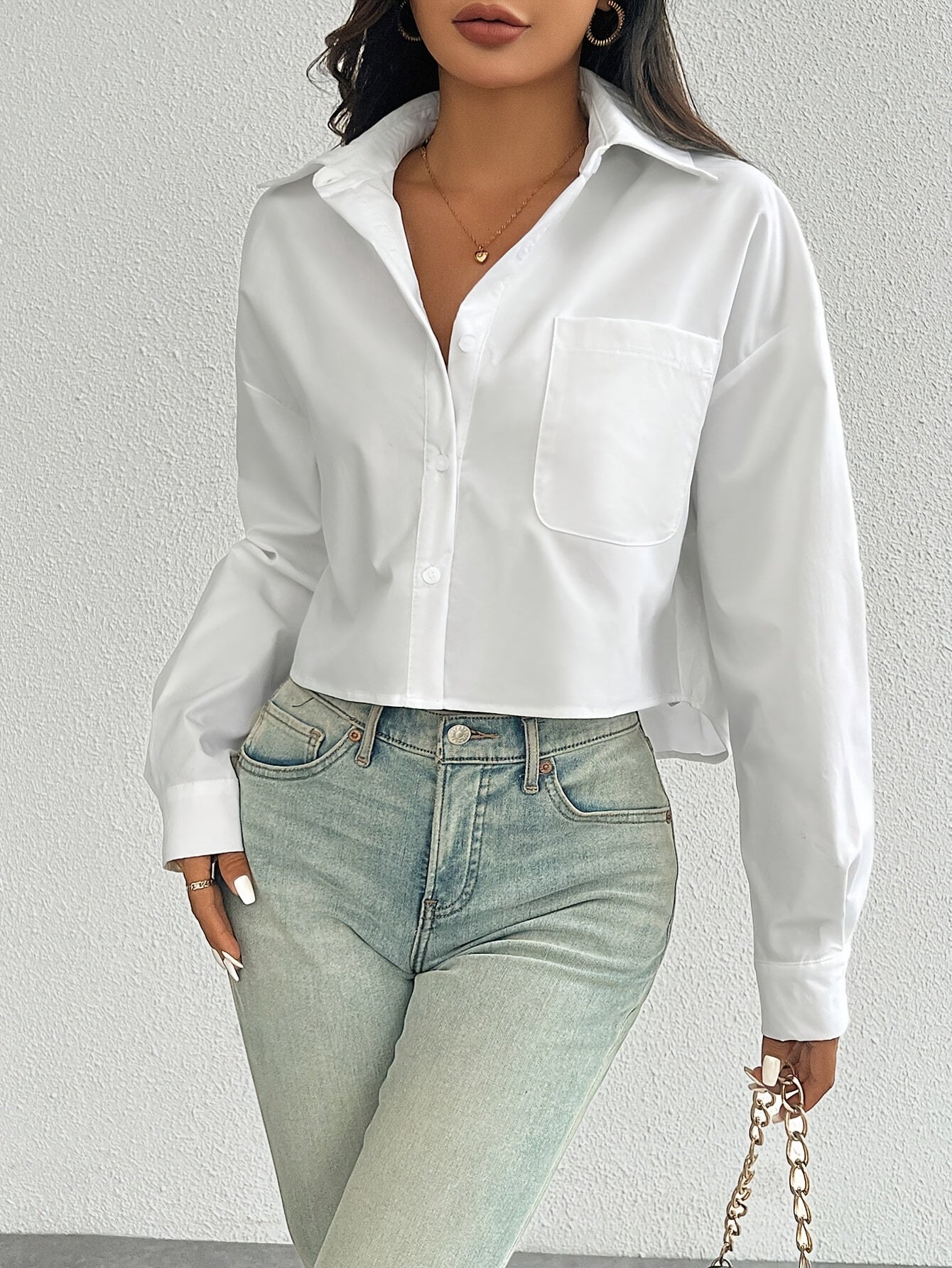 Emma|| witte elegante blouse