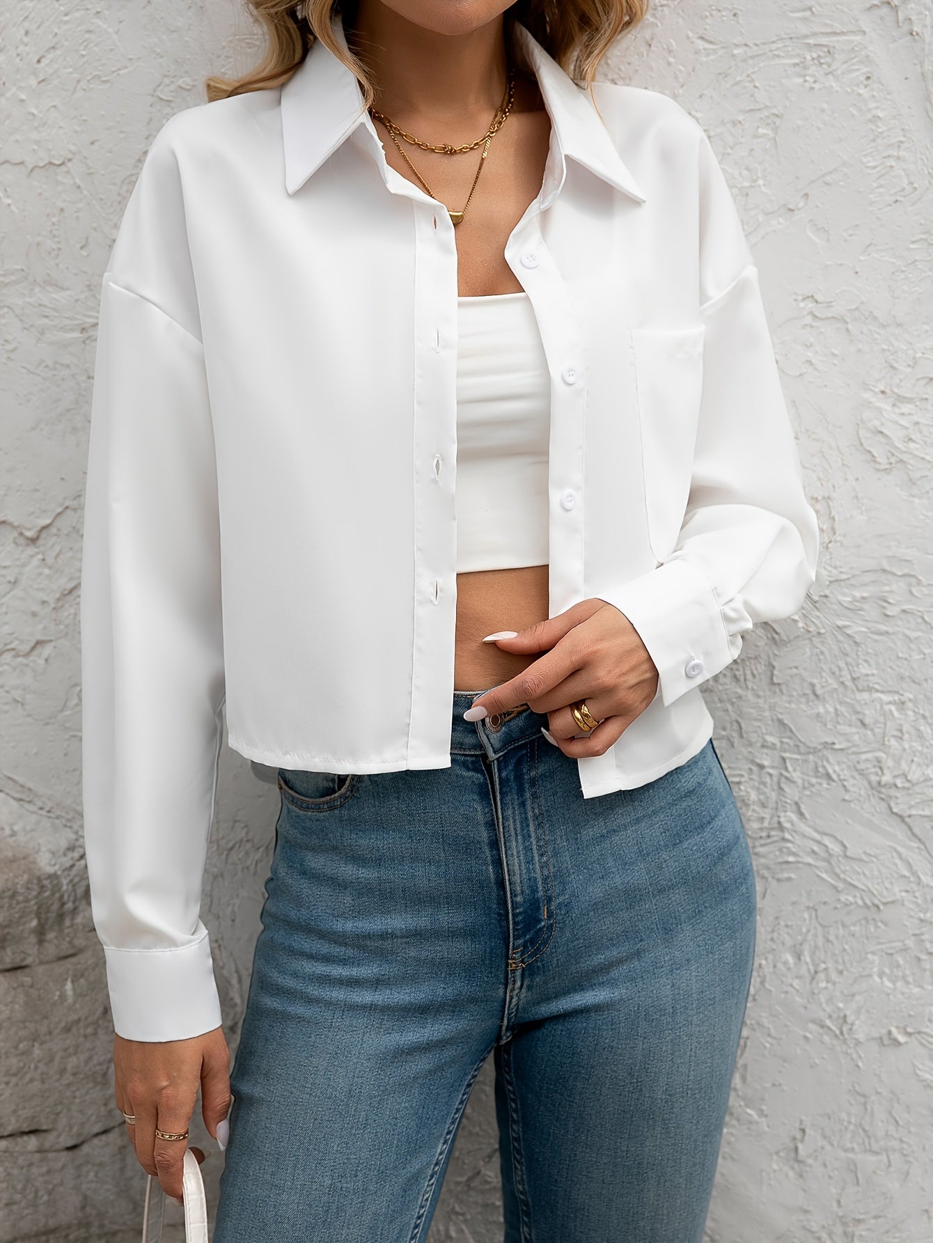 Emma|| witte elegante blouse