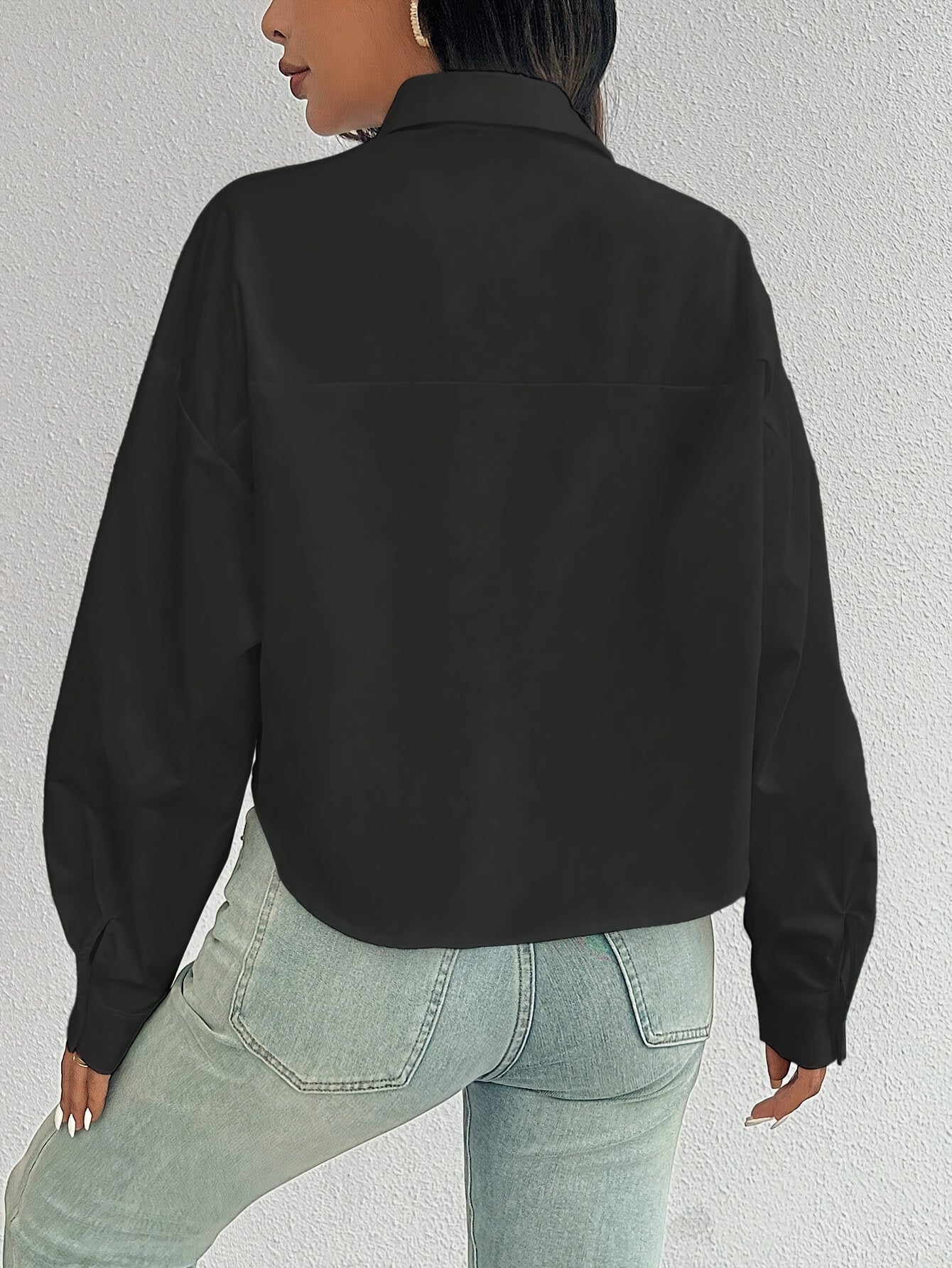 Emma|| elegante zwarte blouse