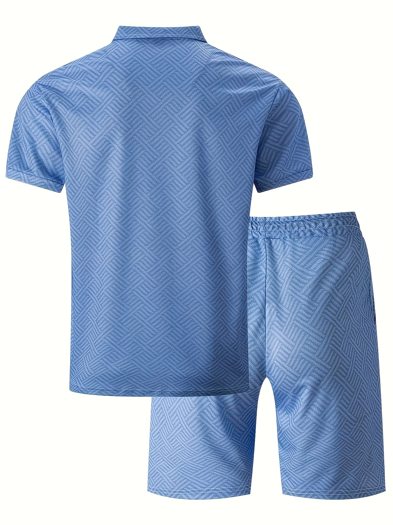 Jeffrey || Casual zomer set heren || Licht blauw
