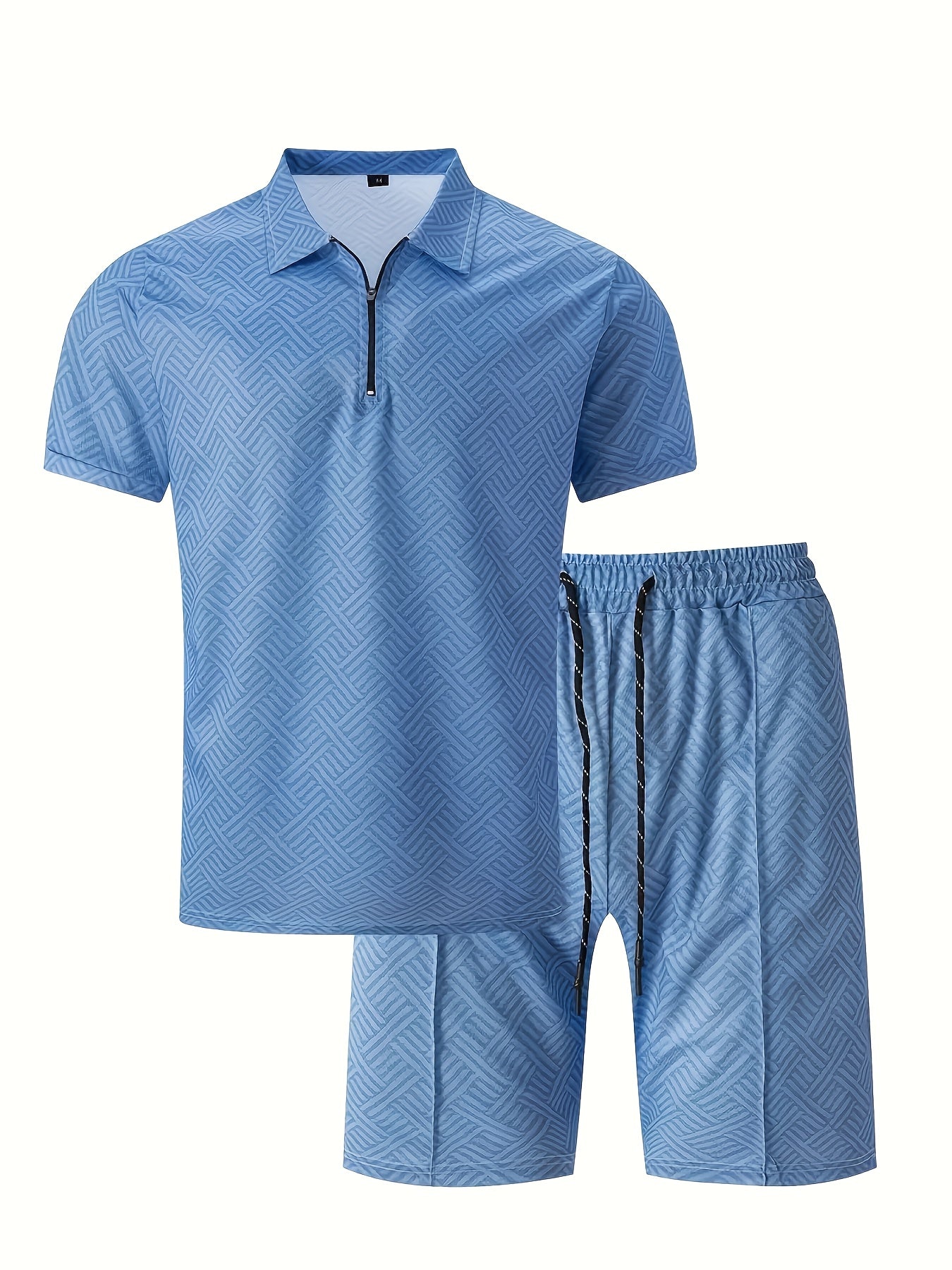 Jeffrey || Casual zomer set heren || Licht blauw
