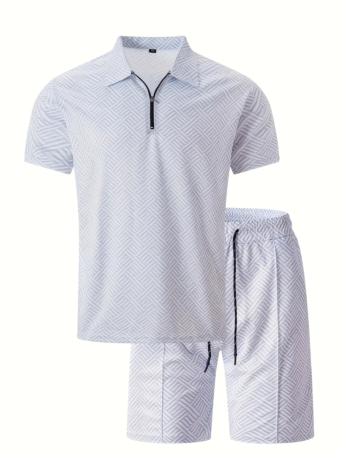 Jeffrey || Casual zomer set heren || Wit
