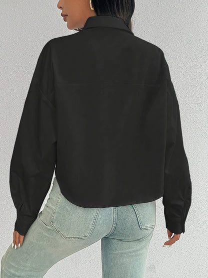 Emma|| elegante zwarte blouse