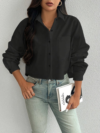 Emma|| elegante zwarte blouse