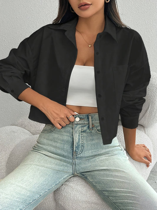 Emma|| elegante zwarte blouse