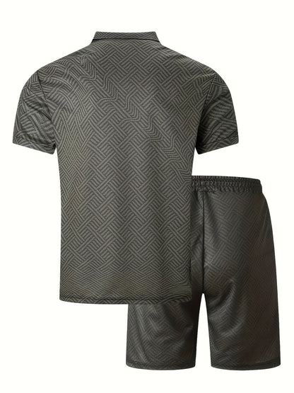 Jeffrey || Casual zomer set heren || licht groen